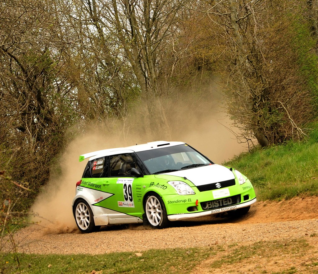 Jesper Bisted havde ikke heldet med sig ved seneste afdeling af DM i rally
(Foto: rallypics.dk)